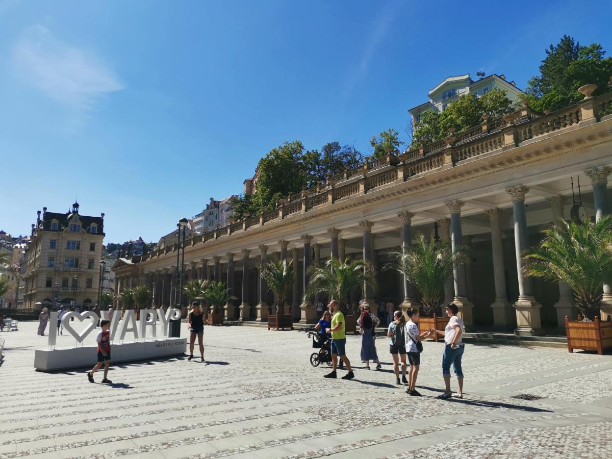 Ubytovani Ester - Utulny Byt V Lazenskem Centru Karlovych Varu Se Zahradkou Leilighet Karlovy Vary Eksteriør bilde